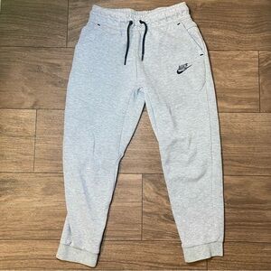 Grey Nike Tech Joggers kids size M